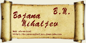 Bojana Mihaljev vizit kartica
